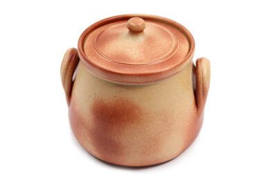 Glineni lonac za žar, srednji, smeđi